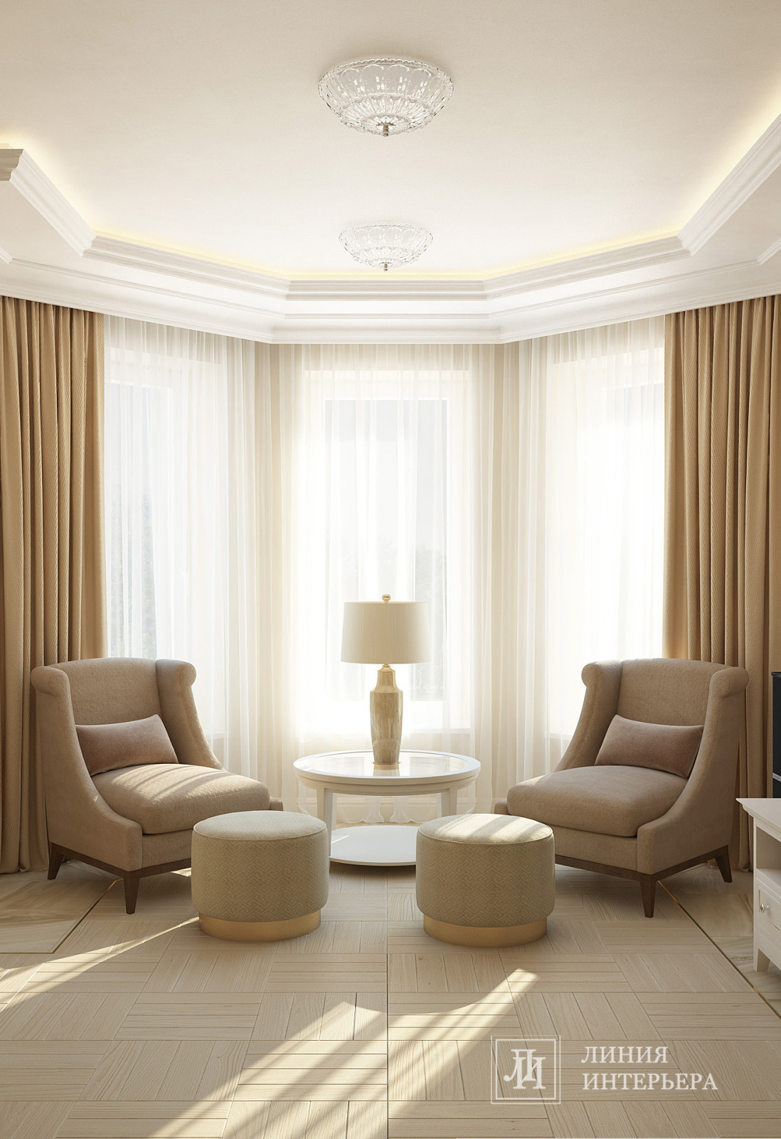 Загородный Дом в Подмосковье, классический интерьер