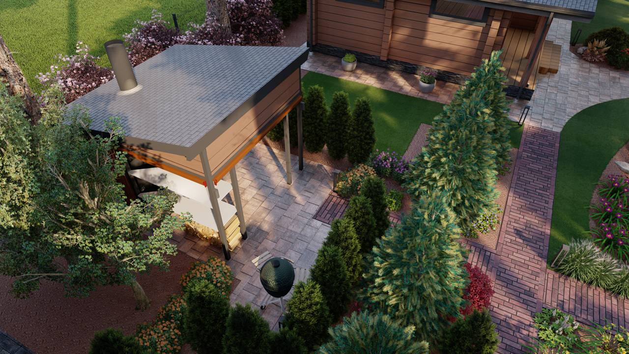 Сад в природном стиле