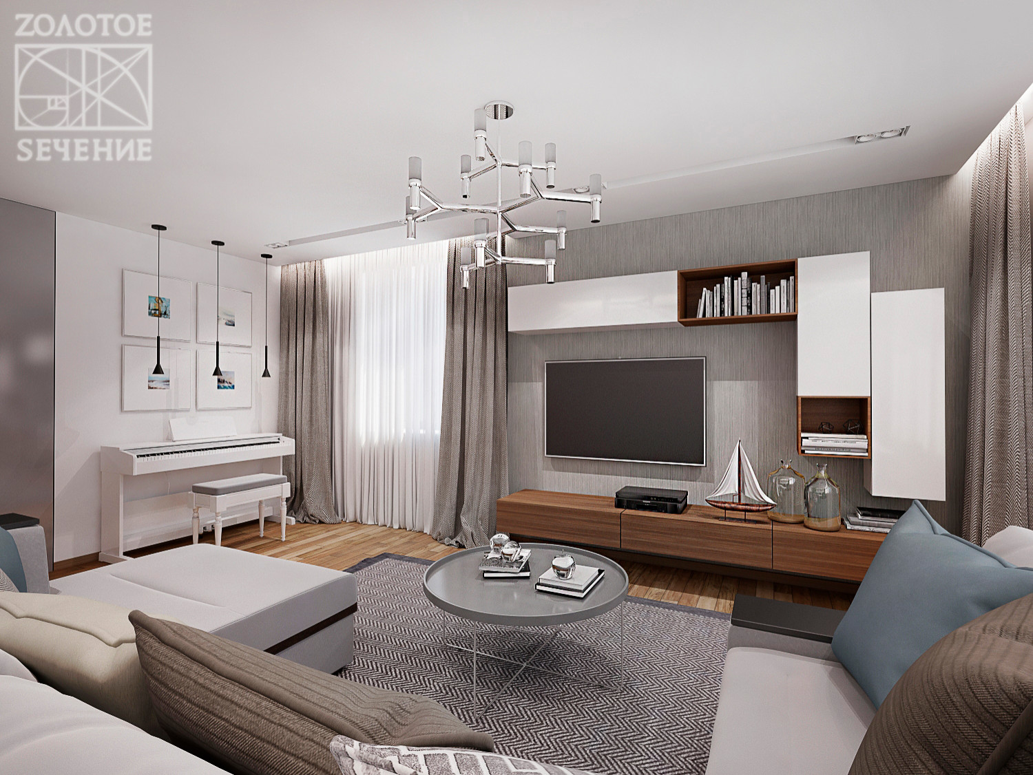 Интерьер двухуровневой квартиры