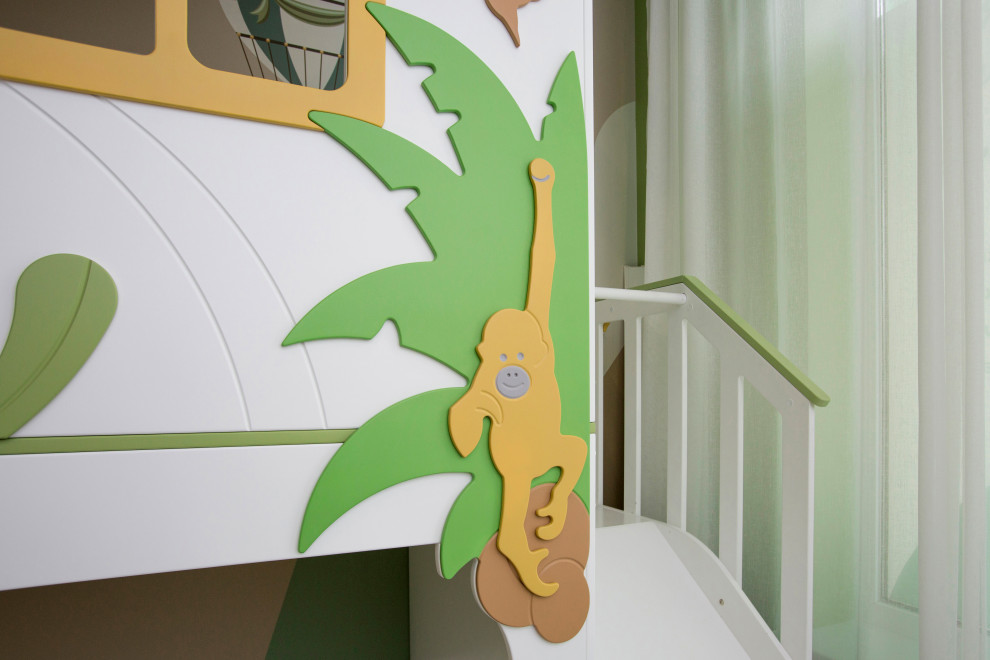 Детская игровая комната в стили джунгли