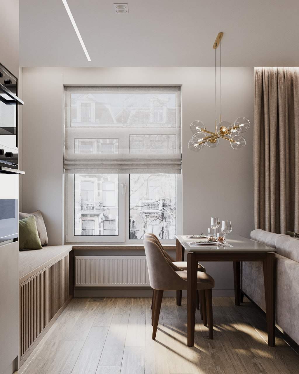 Дизайн-проект квартиры 60 кв.м в современном стиле