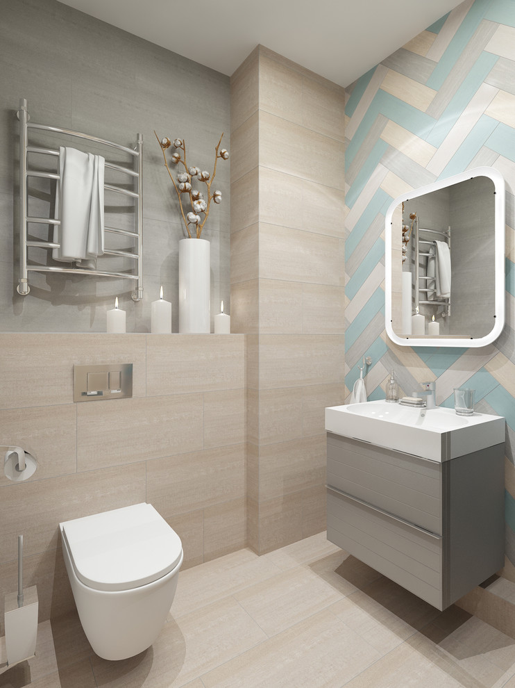 Однокомнатная квартира " Мятная скандинавия" 45 м2