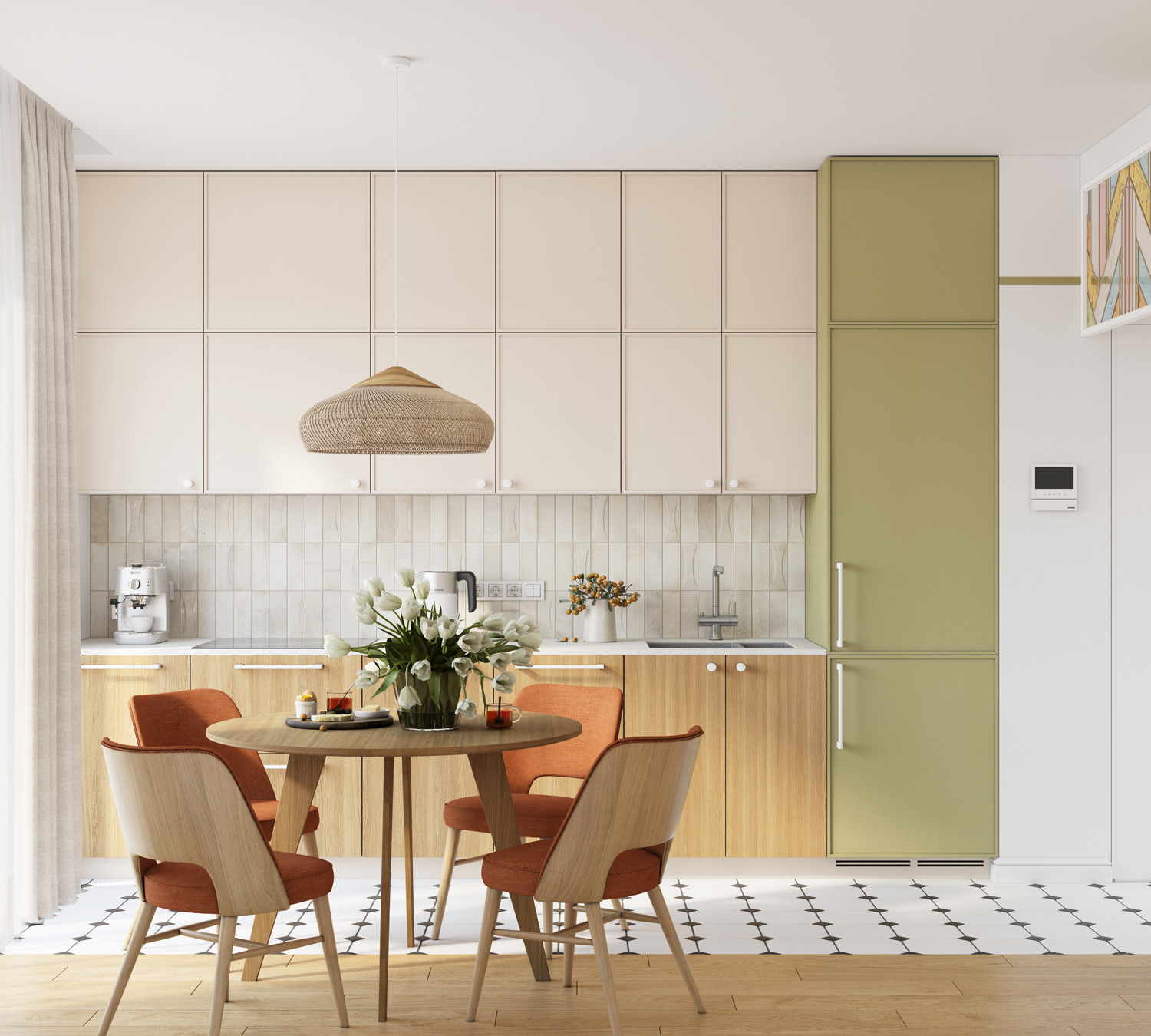 Кухня в светлых тонах