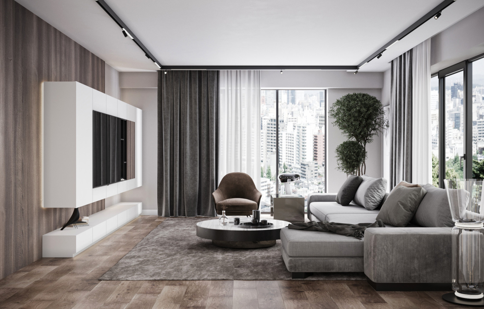 Гостиная минимализм