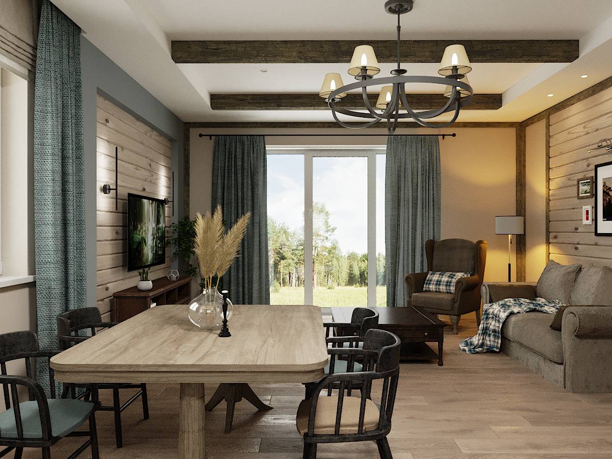 Обложка проекта: Дом в стиле шале Горная Поляна