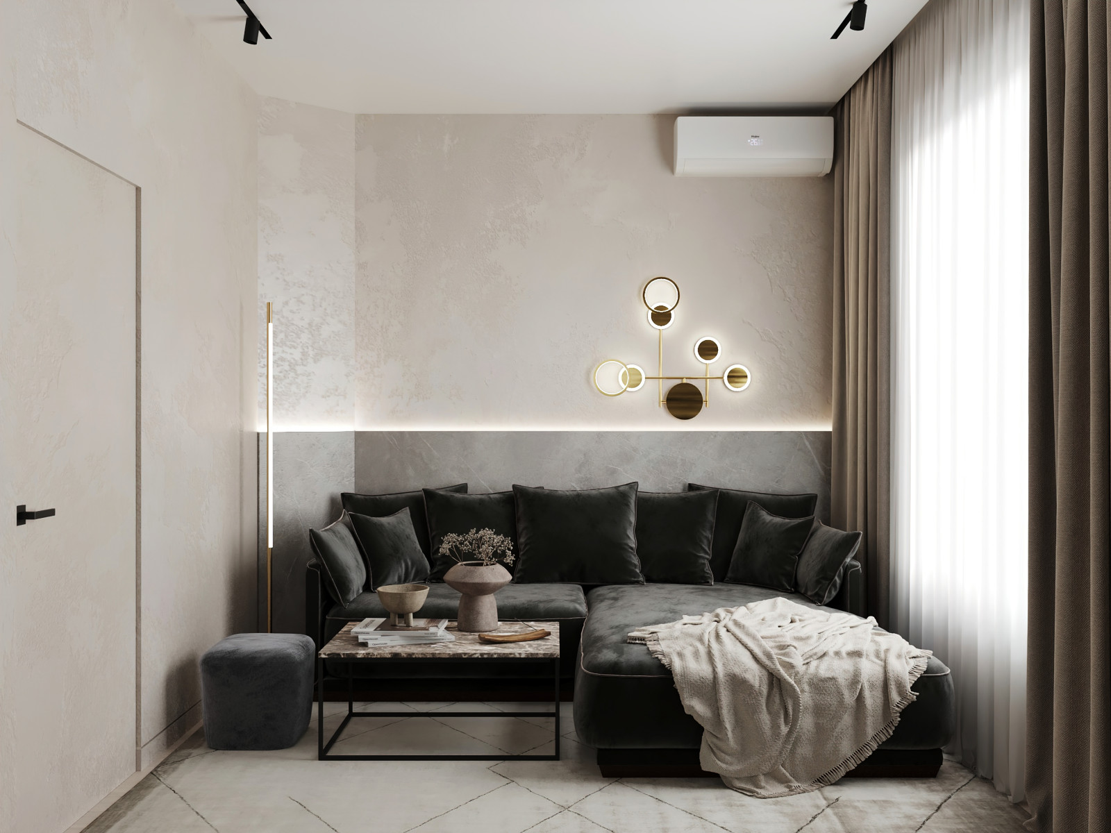 Современная классика в проекте в ЖК Береговой