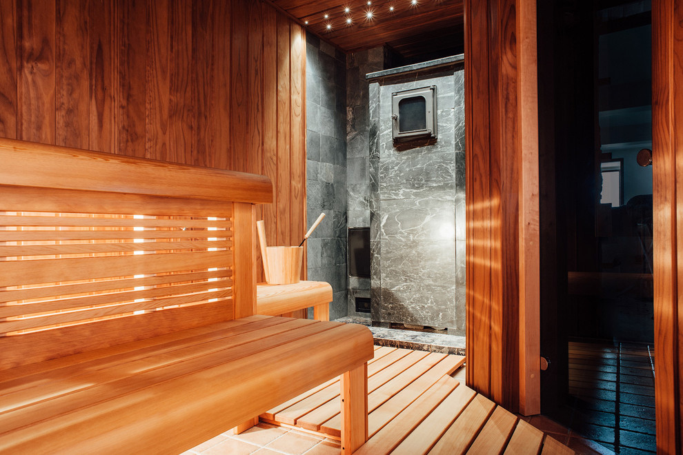 Фотоохота: 61 идея оформления парилки и предбанника