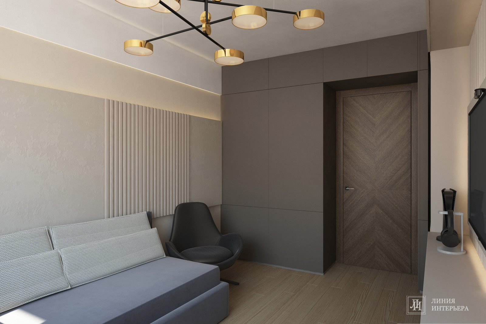 Дизайн интерьера для молодых людей в стиле минимализм