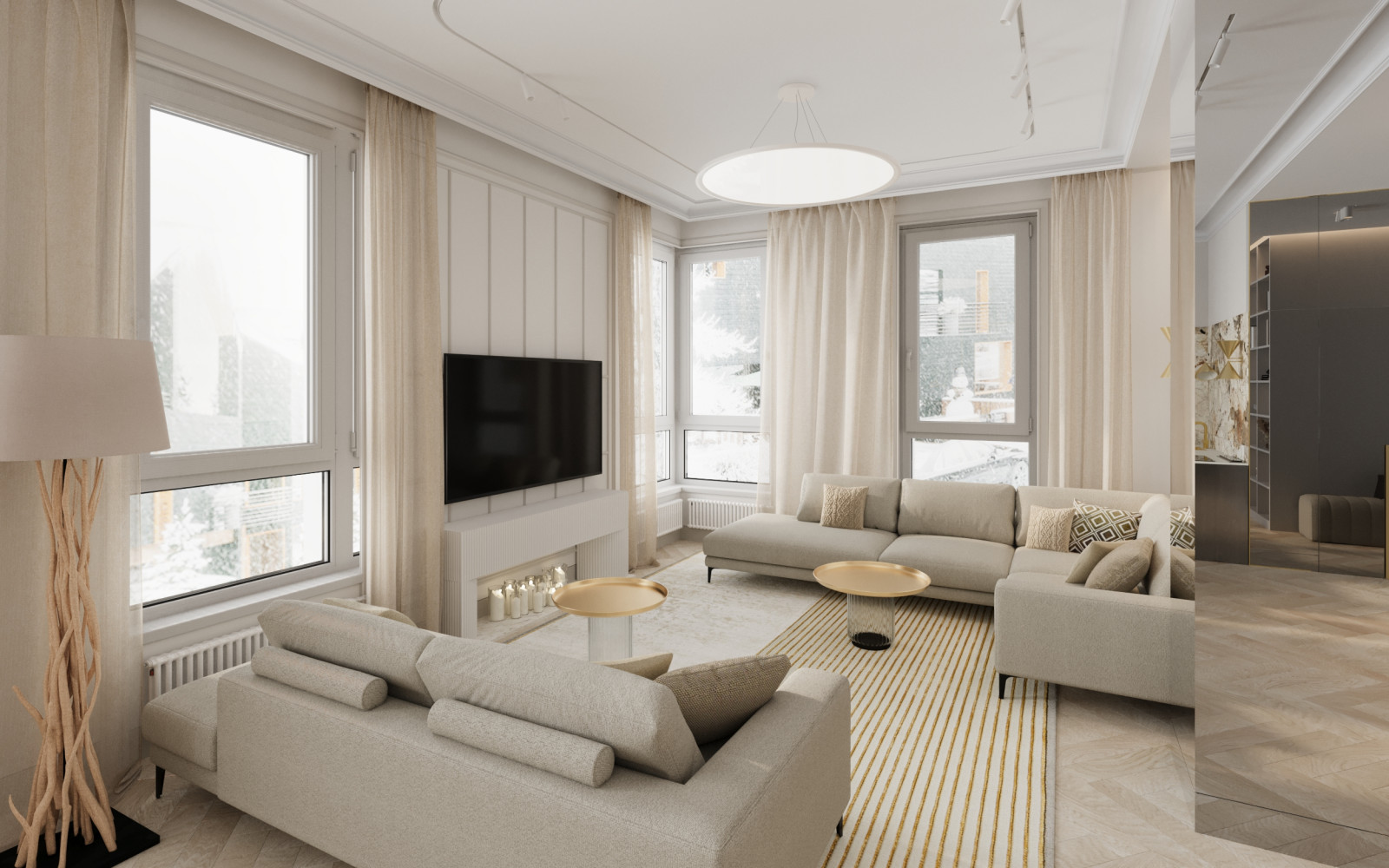 Визуализация дизайн-проекта "Александровский сад"