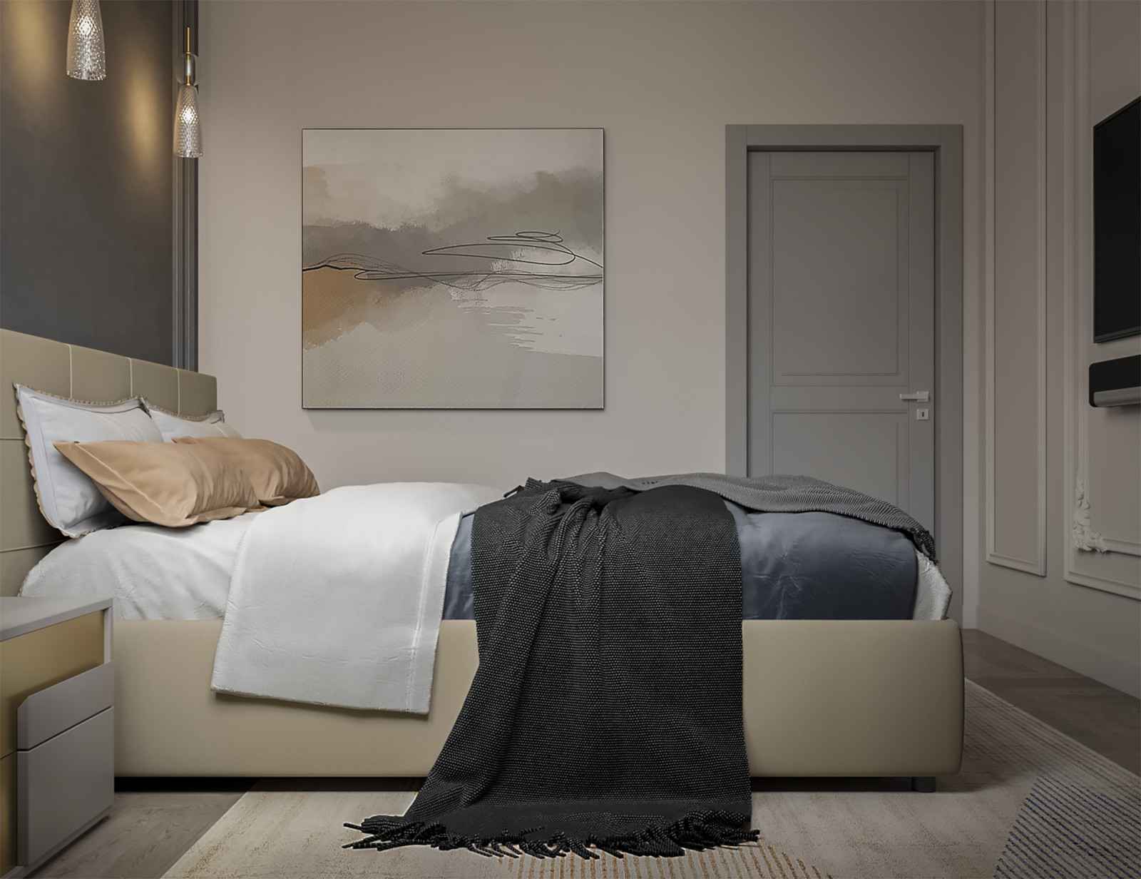 Гостевая спальня для проекта Тихая гавань