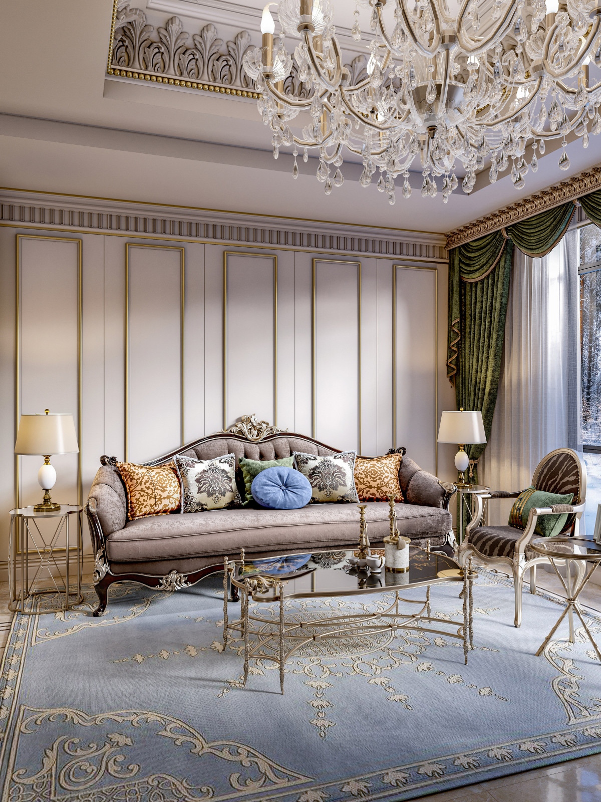 Визуализация гостинной