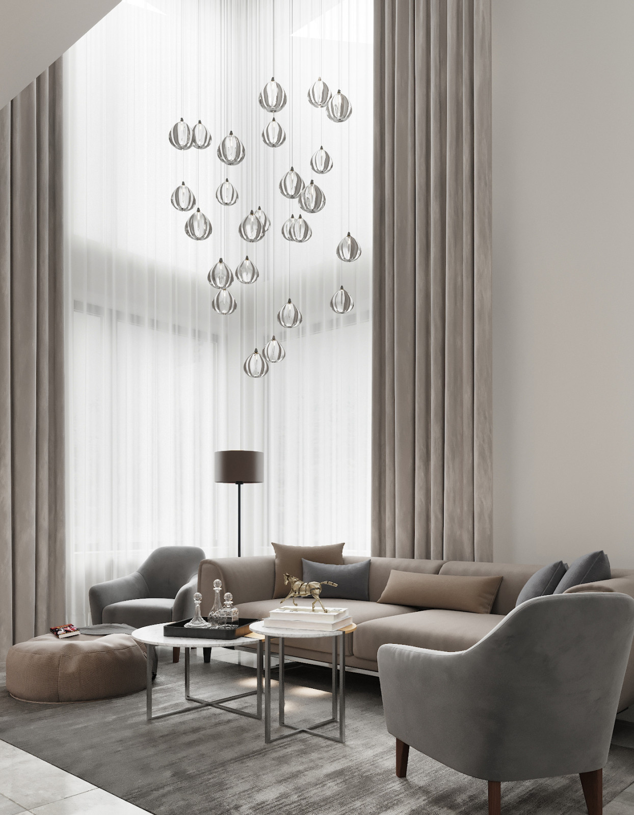 "Perfect grey", дом 258 кв.м в д. Рыбаки, МО