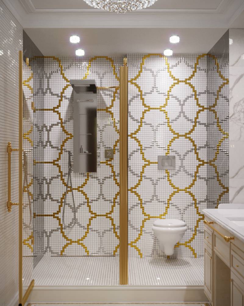 Дворцовый интерьер в загородных апартаментах