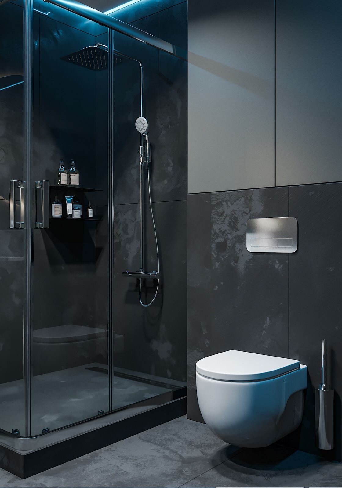 Минимализм в темно-серых тонах!