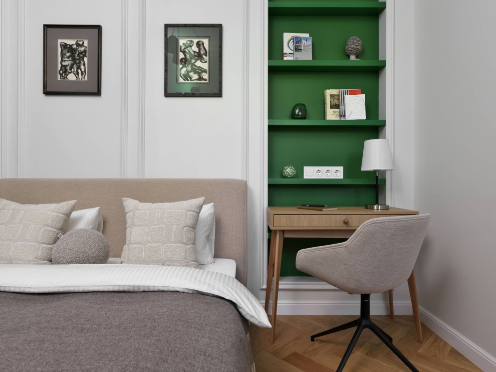 Дизайн и ремонт квартиры в Пречистенском переулке — Зелёный лейтмотив