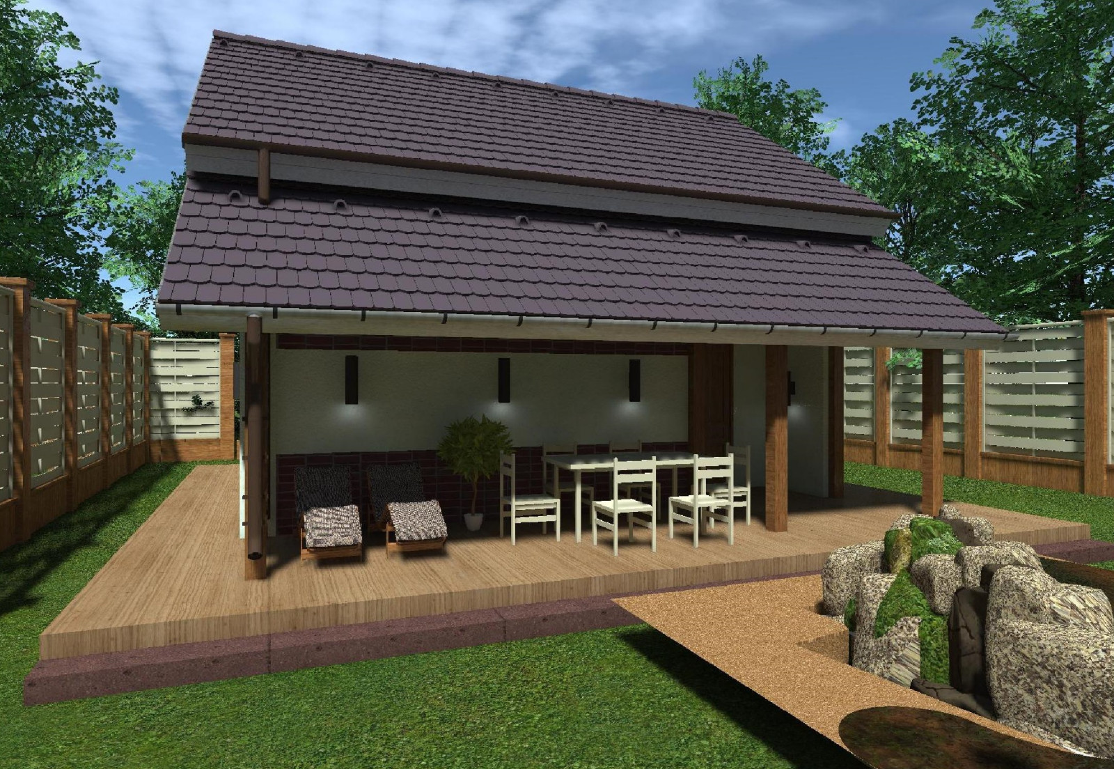 Обложка проекта: Двухэтажный дачный дом 6*7  105 квадратных метров из газобетона под ключ