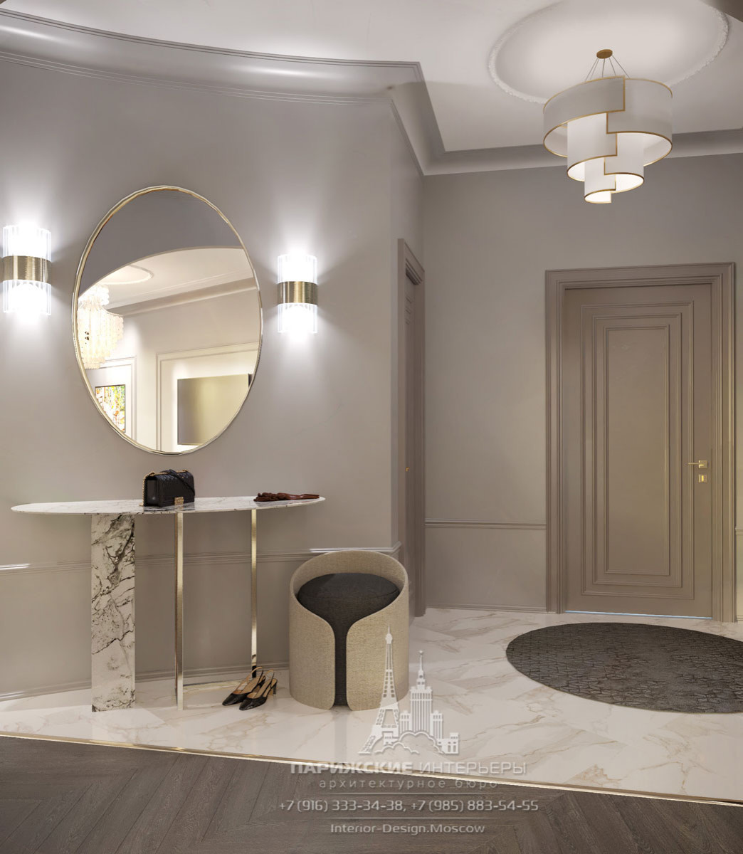 50 оттенков серого. Дизайн 2-комнатной квартиры в светлых тонах