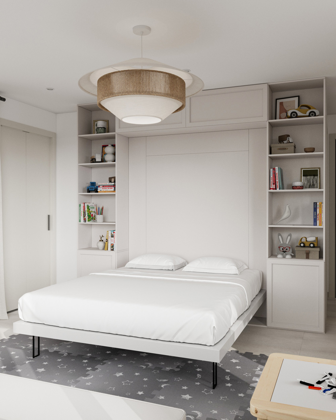 Kids' bedroom and play area