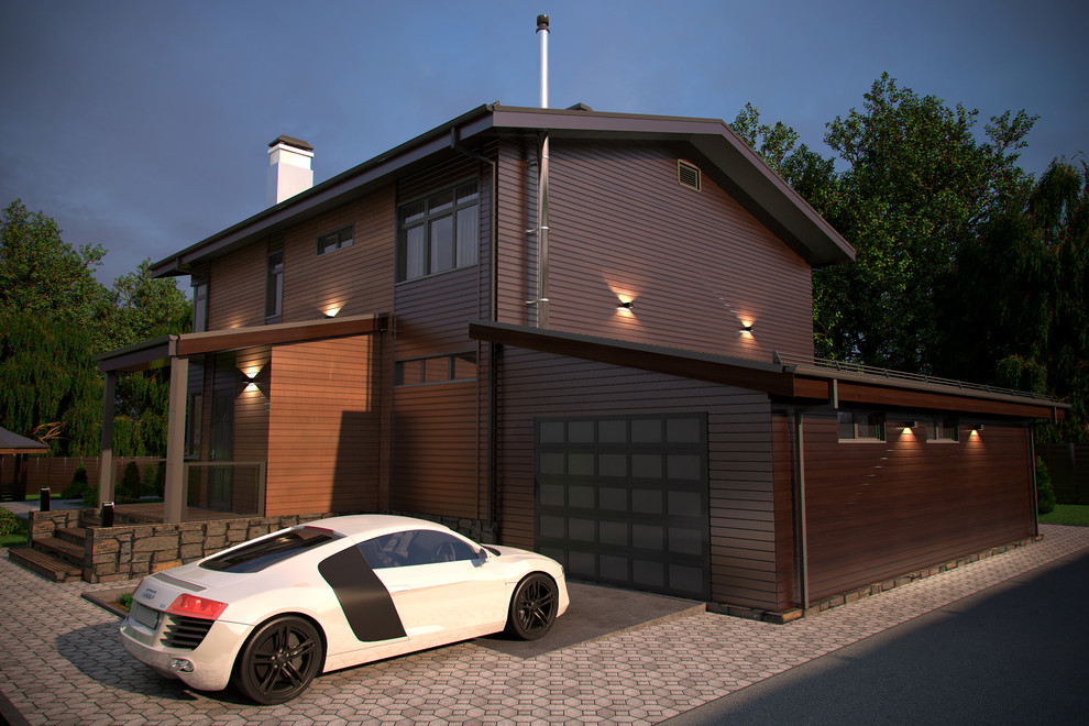 Частный двухэтажный жилой дом