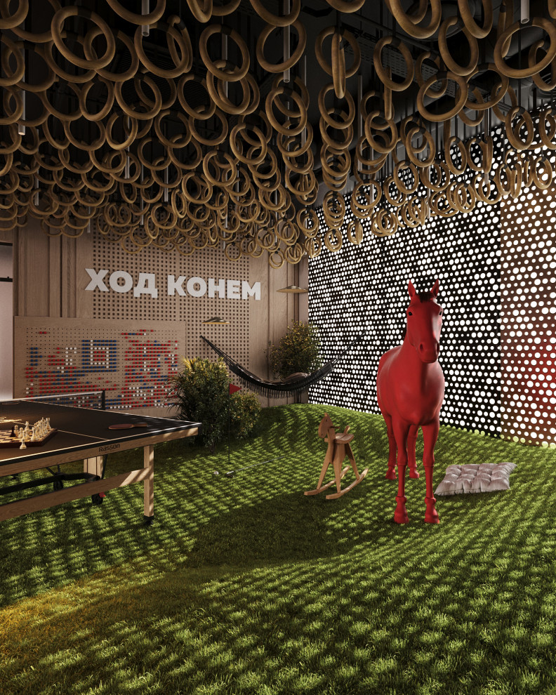 Комната отдыха сотрудников. Штаб-квартира Совкомбанк