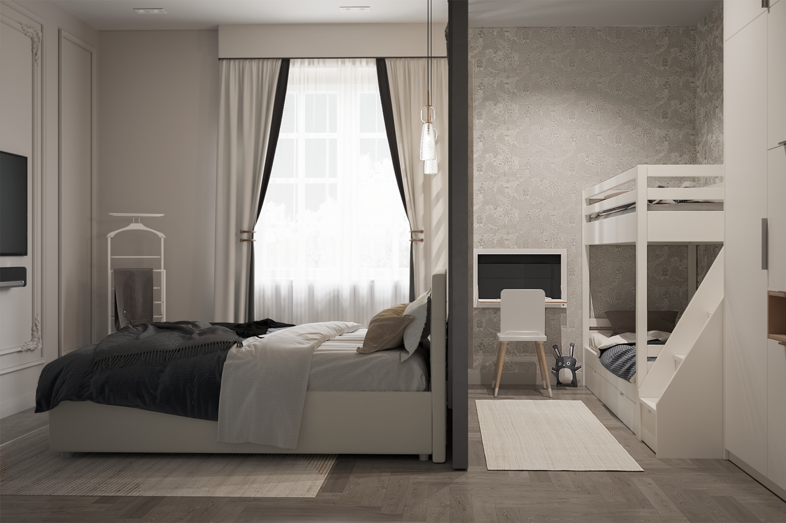 Гостевая спальня для проекта Тихая гавань