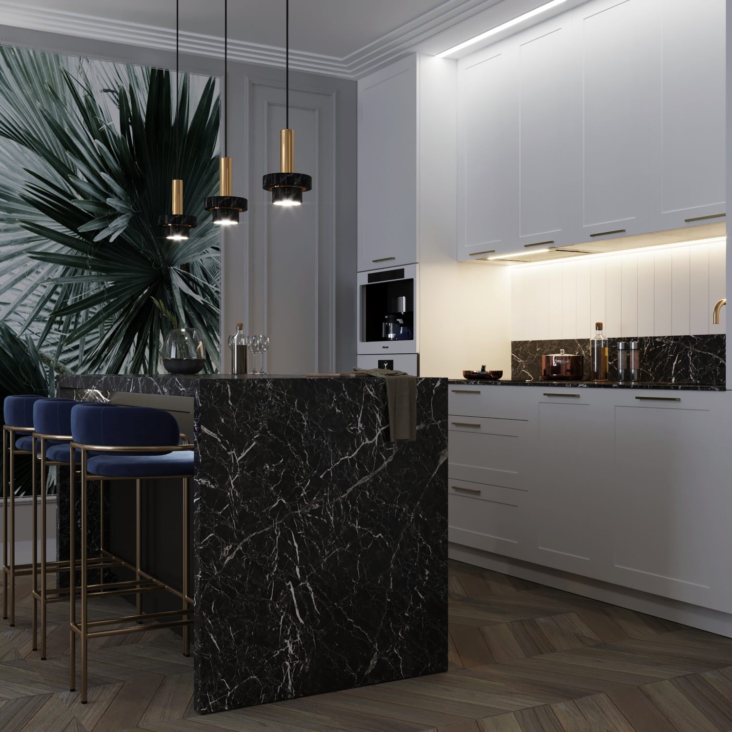 Дизайн проект однокомнатной квартиры в ЖК "Европейский" г. Тюмень