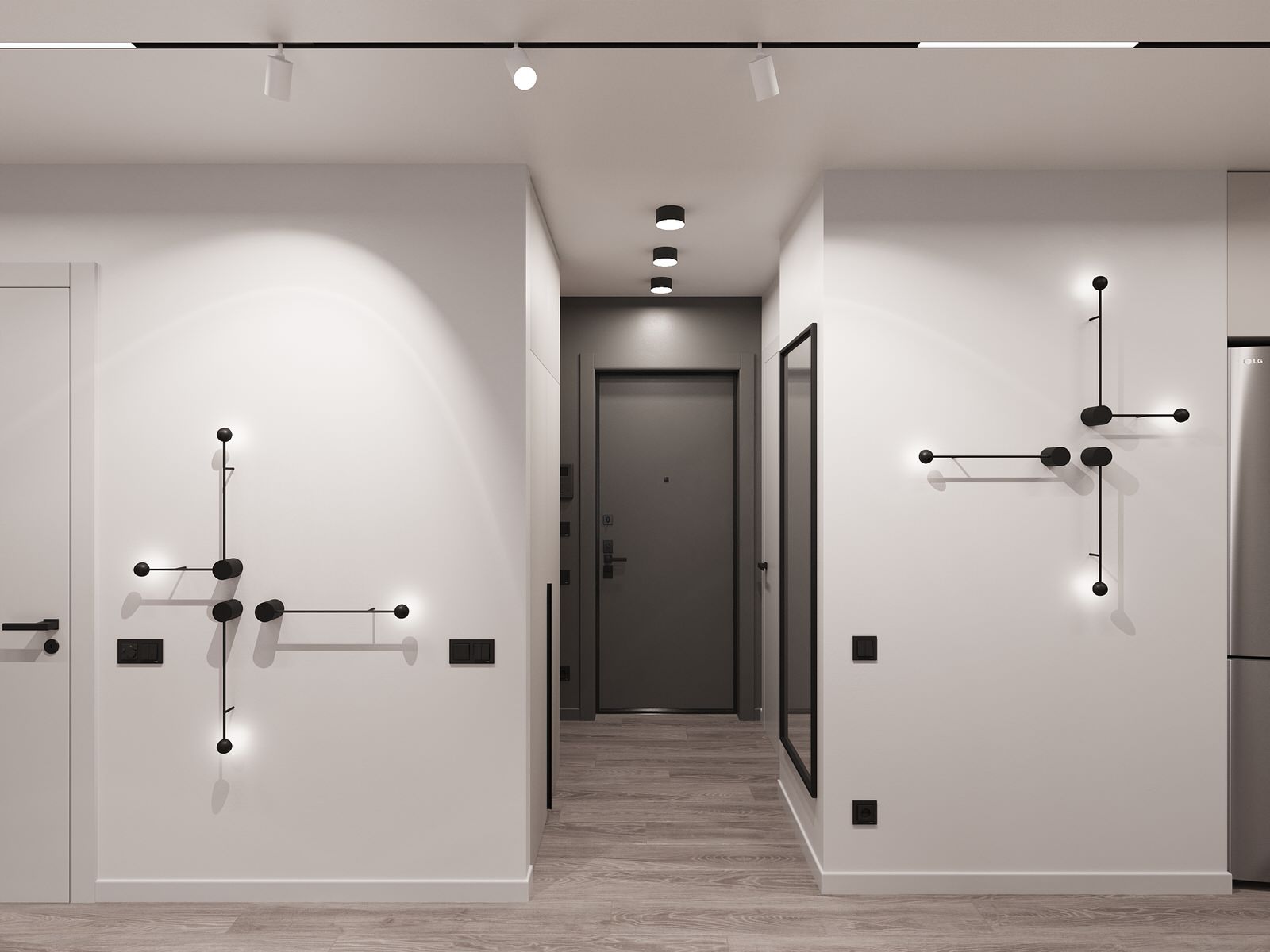 Дизайн-проект 2-х комнатной квартиры в сдержанном стиле