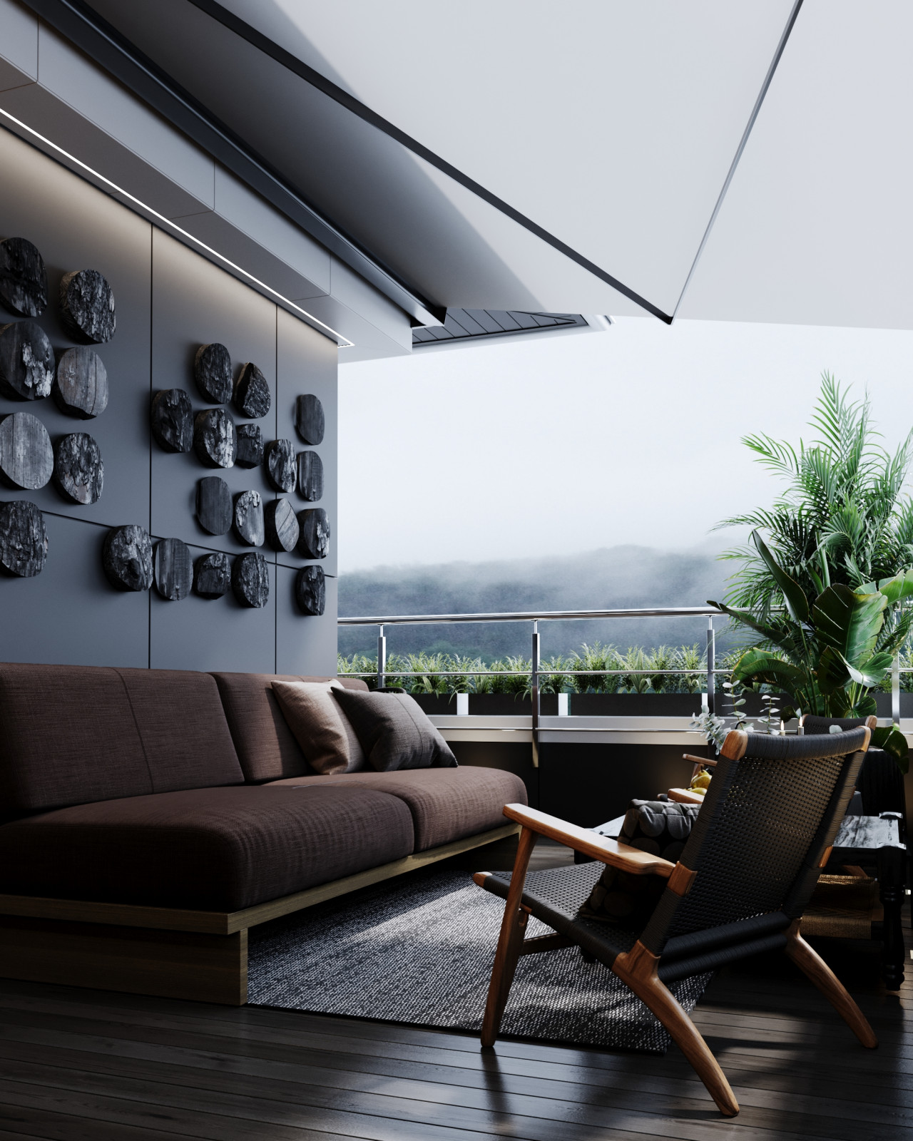 Квартира для холостяка с видом на горы