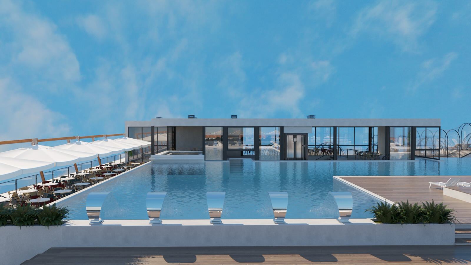 Термы "Лето". Открытый бассейн на крыше