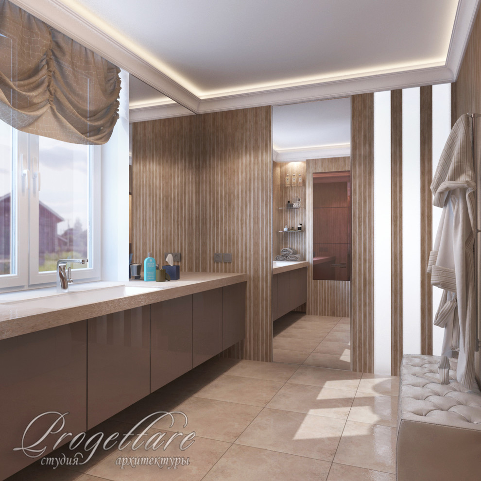 Загородный дом с двухсветной гостиной