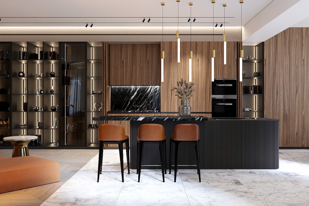 Интерьер квартиры ЖК "Ладья" в г. Самара 163м2