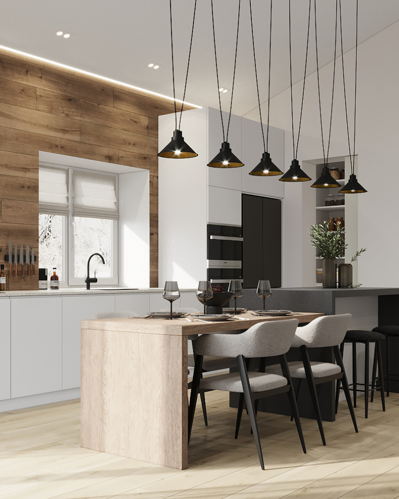 Дом для семьи в стиле минимализм 125 м². Посёлок Костюнино