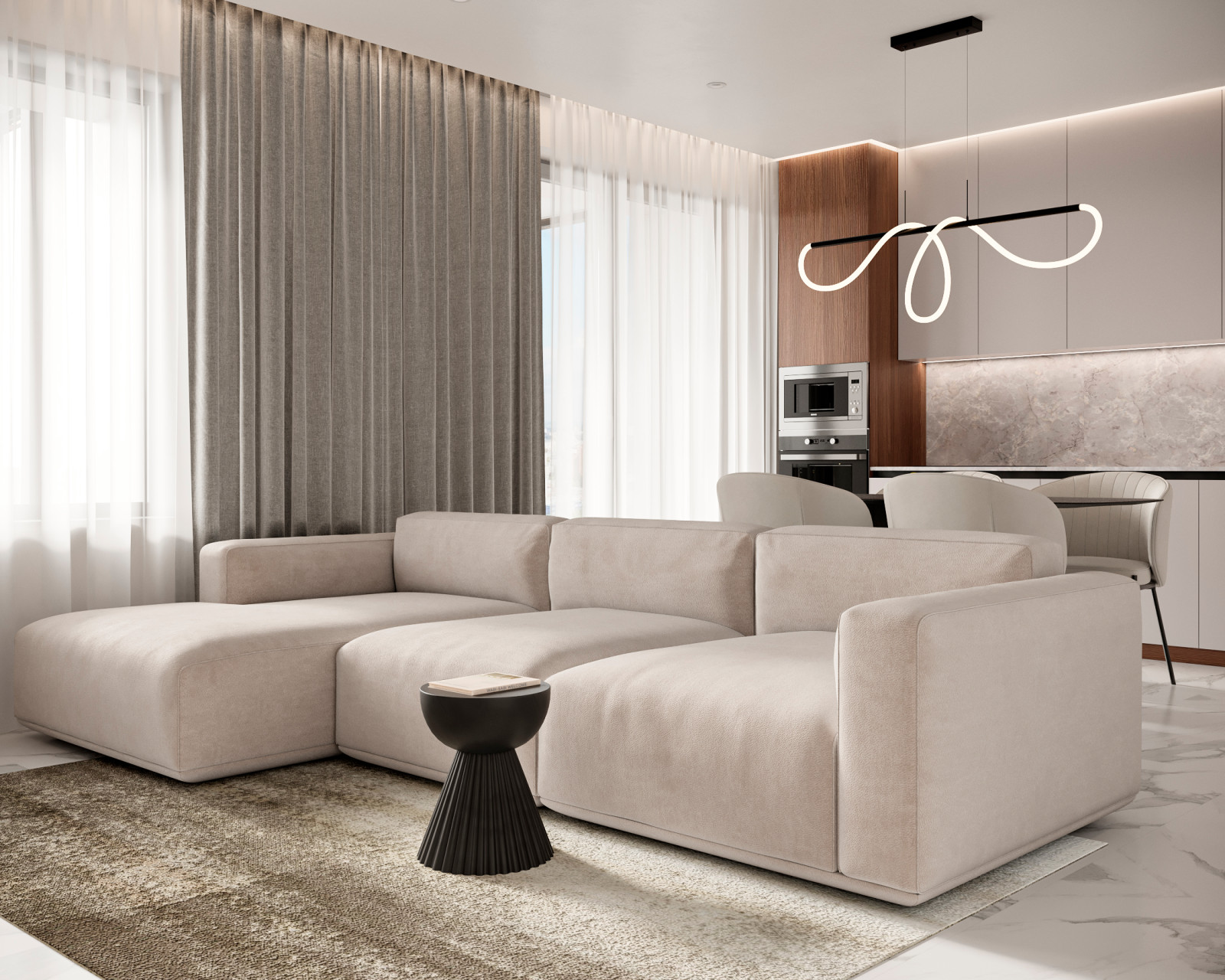 Кухня-гостиная