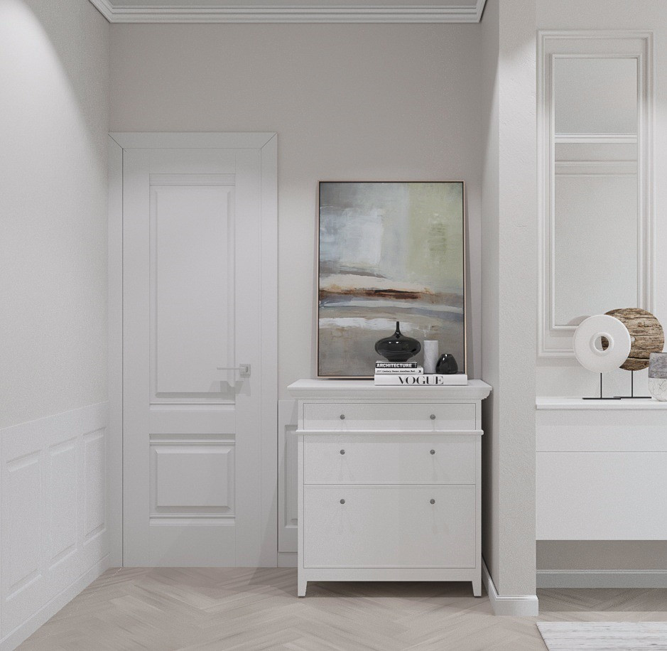 Квартира 55 м2, современная классика