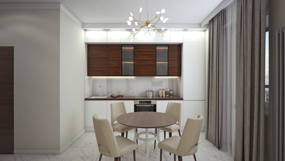 Квартира ЖК Город 50 м2 (Современный стиль)