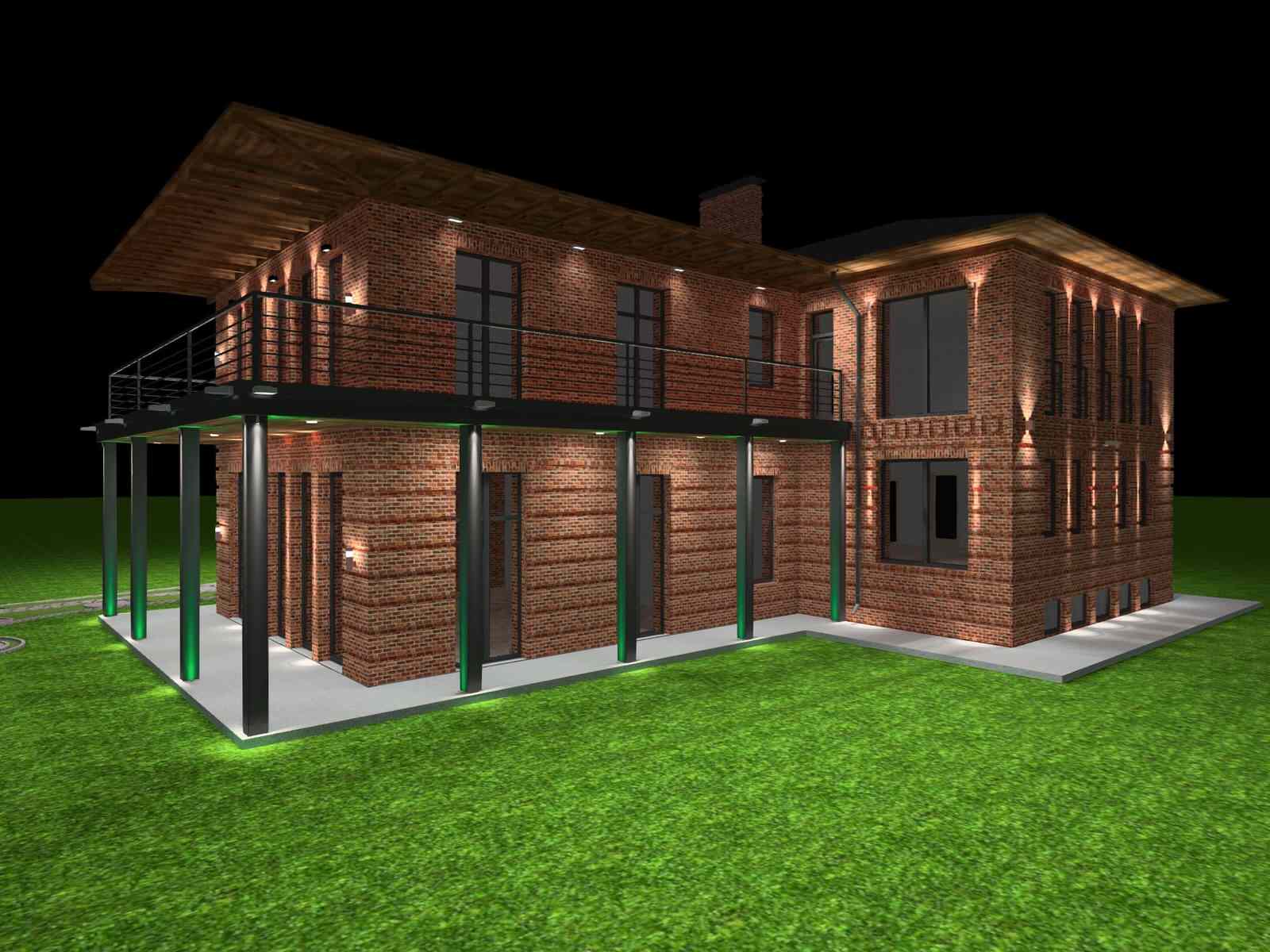 Освещение загородного дома