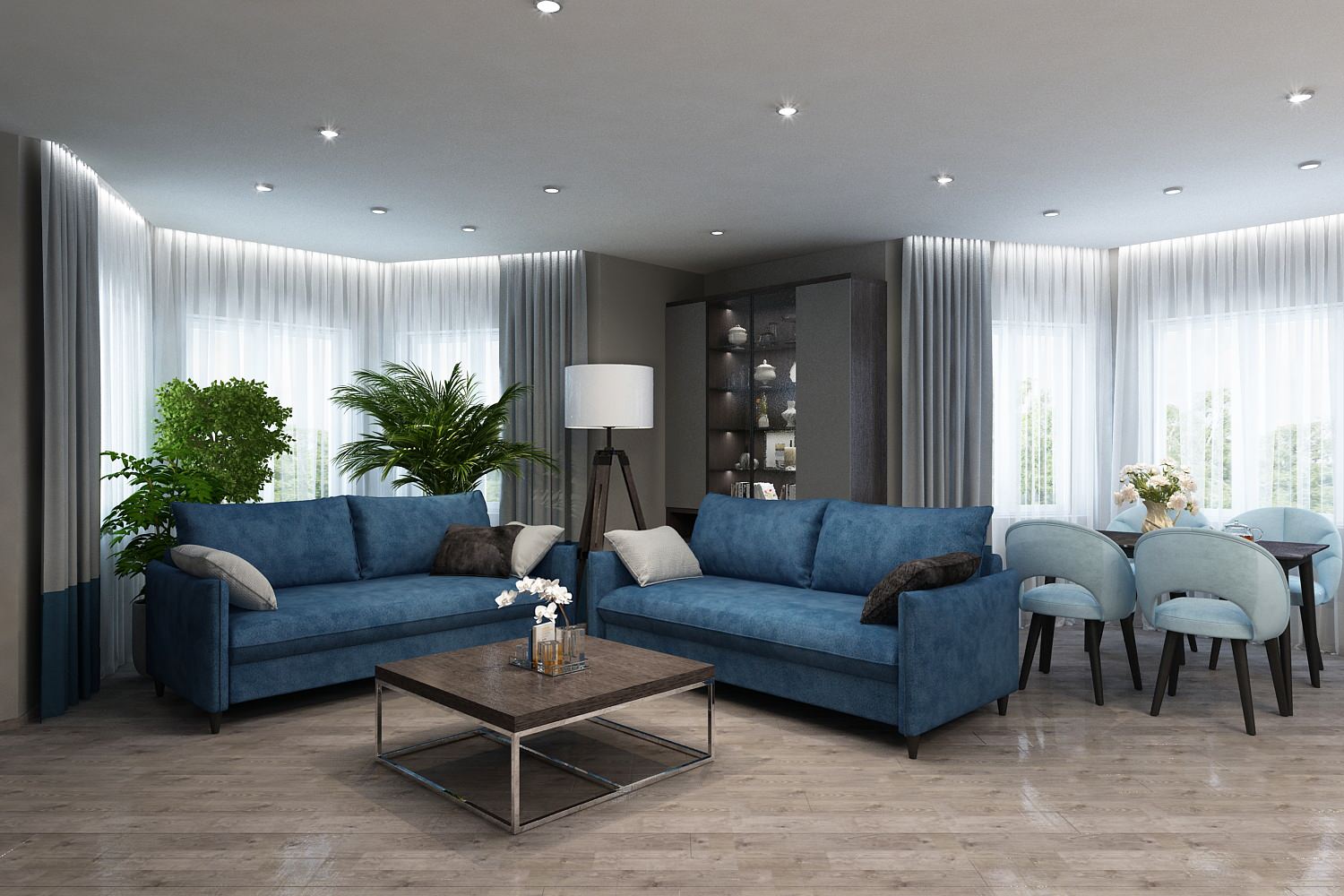 Гостиная-кухня