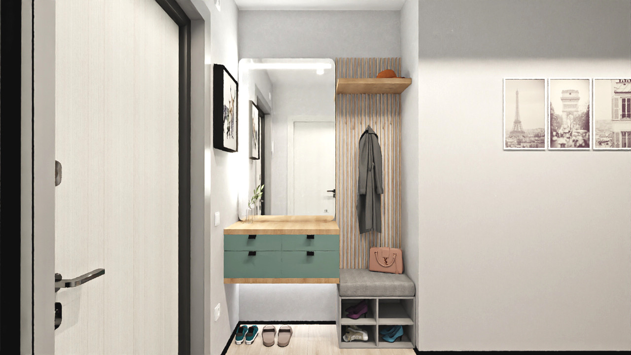 Обложка проекта: 2х комнатная квартира-студия