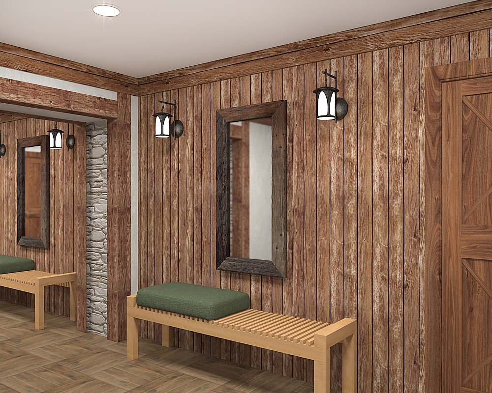 Сауна в русском стиле