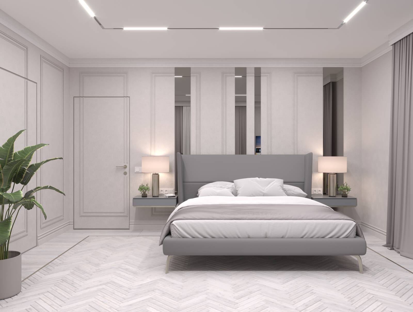 Обложка проекта: спальня в загородном доме