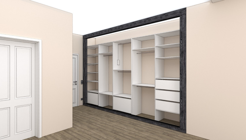 Обложка проекта: Спальня большая шкаф встроенный №1862-20