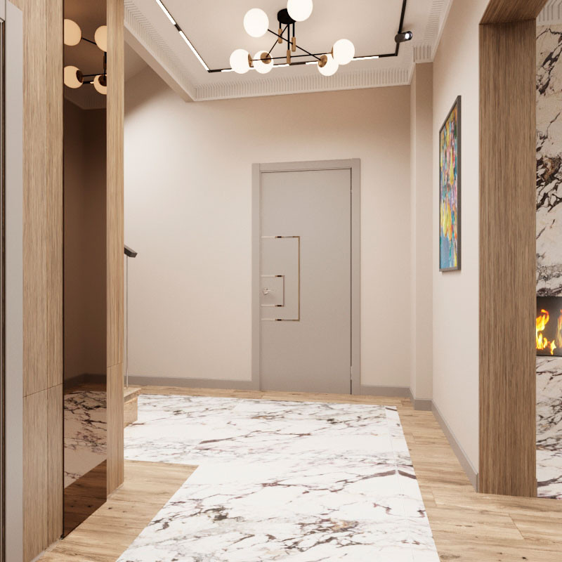 Двухэтажный дом для большой семьи