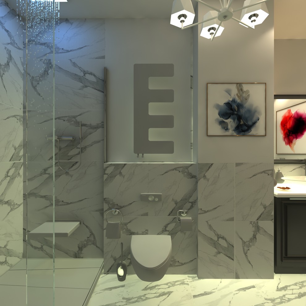 санузел с душем