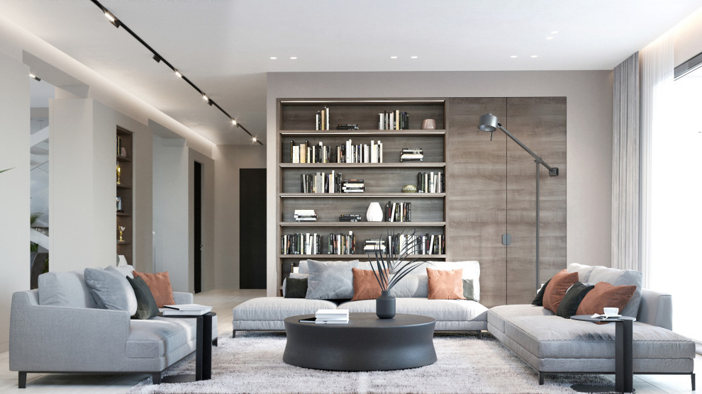 Обложка проекта: Дом в бежевых тонах