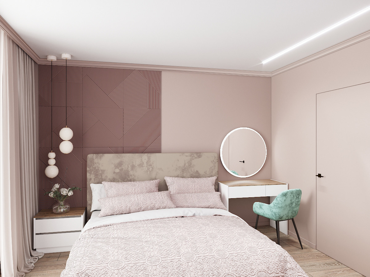 Обложка проекта: Двухкомнатная квартира для девушки в ЖК "Талан"