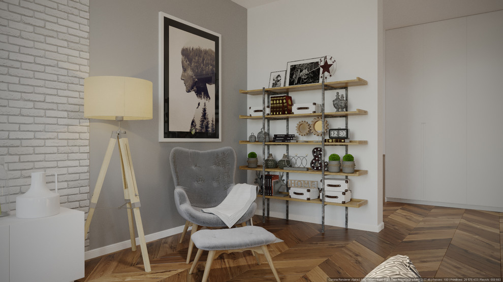 Скандинавский интерьер 130 м.кв ЖК Наследие