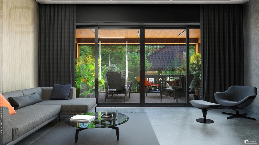 Гостинная в коттедже