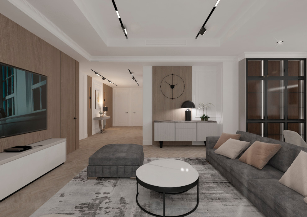 Гостиная-кухня-прихожая