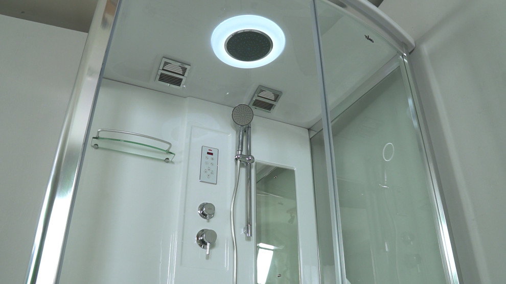 Обложка проекта: Душевая кабина TIMO коллекция LUX в интерьере ванной комнаты