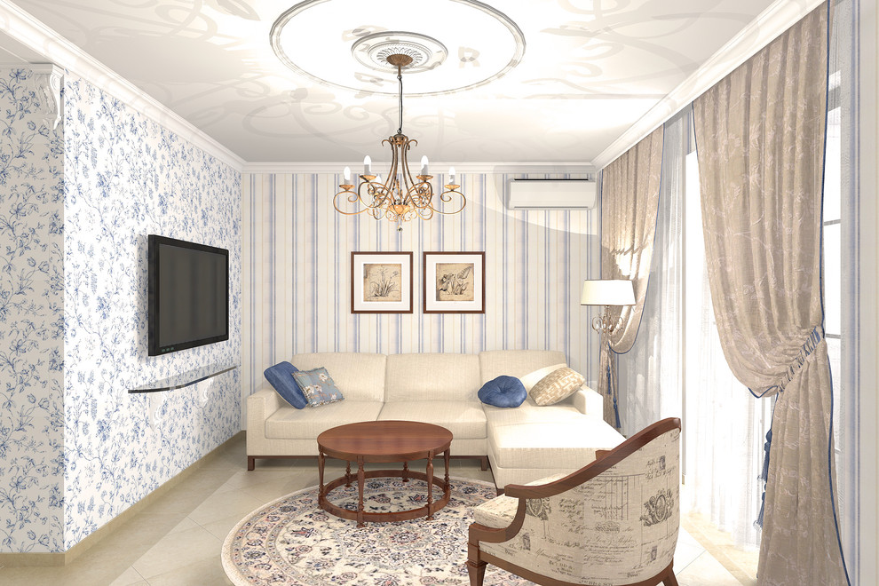 Дизайн-проект квартиры в современном классическом стиле в Волгограде
